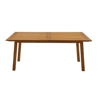 Table de jardin extensible rallonges intégrées en bois massif L180-240 cm MAYEL MILIBOO
