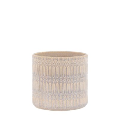 Anfo Embossed Planter in Taupe ÉDITÉ