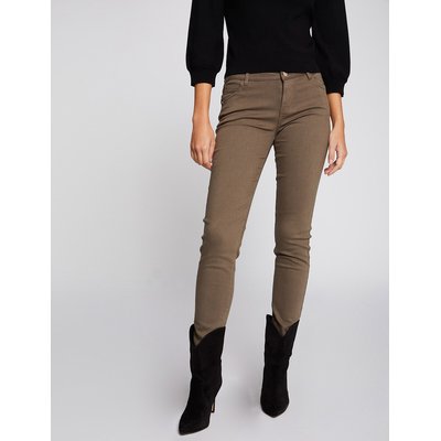 Slim Fit Trousers in Cotton Blend MORGAN
