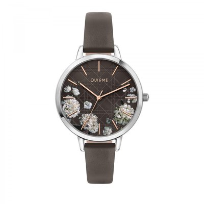 Montre Analogique En Acier Fleurette OUI & ME