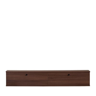 Meuble tv suspendu 2 portes en bois L140cm- YARA DRAWER