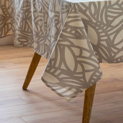Nappe ronde imprimée graphique TRADILINGE
