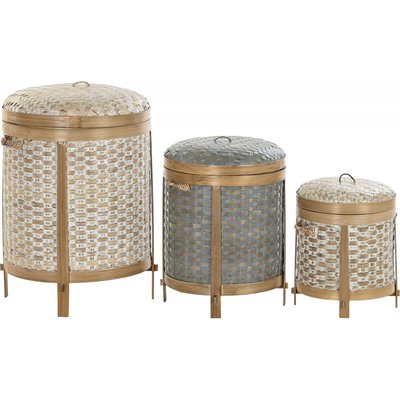 Panier en bambou vieilli (lot de 3), Balines RECOLLECTION