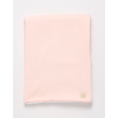 Couverture bébé en gaze de coton et polaire SAUTHON