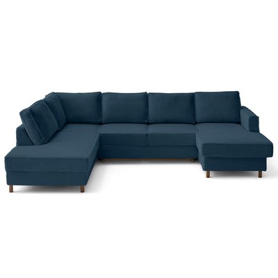 Canapé d'Angle Convertible en velours 7 places - JAKE LISA DESIGN