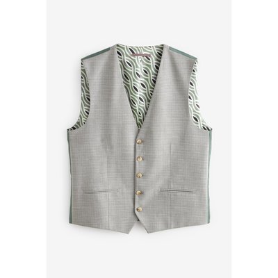 Gilet de costume texturé coupe classique NEXT