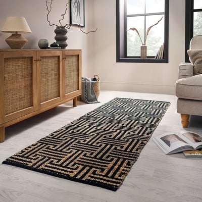 Tapis en jute de couloir MEANDER FLAIR RUGS
