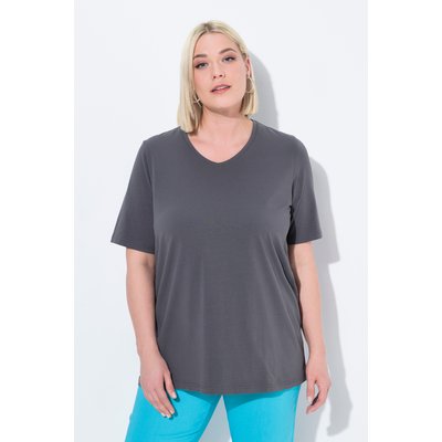T-shirt à manches courtes et col en V. Coupe ULLA POPKEN