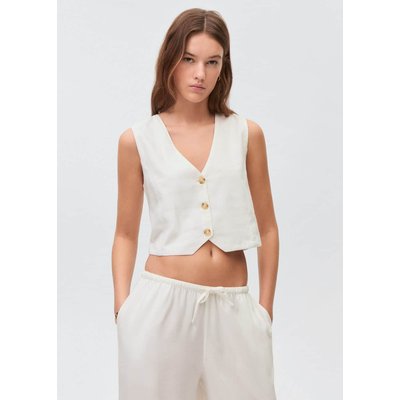 Gilet lin MANGO TEEN