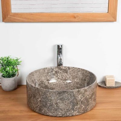 Vasque en marbre ronde 40 cm ULYSSE WANDA COLLECTION