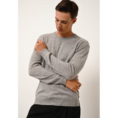 NOE pull col rond nuage chiné en cachemire JUST CASHMERE