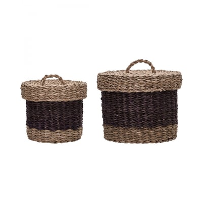 Lot de 2 paniers de rangement avec couvercle Rangi HOUSE DOCTOR