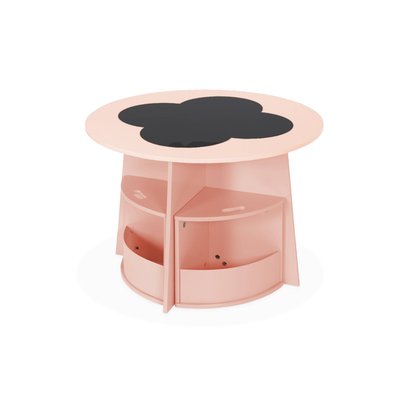 Table effet ardoise pour enfant 4 chaises avec rangement NEPHOS SWEEEK