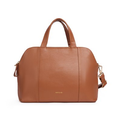 Sac à main en cuir grainé avec bandoulière amovible  JEANNE NAT & NIN