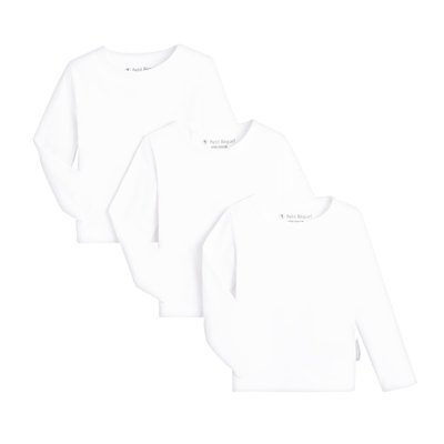 Lot de 3 maillots de corps manches longues contenant du coton bio PETIT BEGUIN