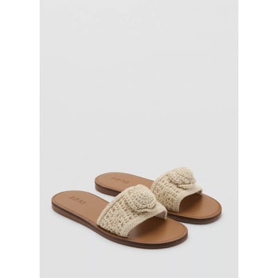 Sandales plates en crochet MANGO KIDS