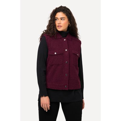 Gilet polaire à col chemise, bords francs ULLA POPKEN