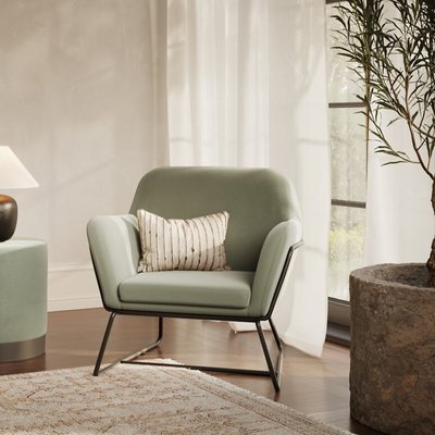 Velvet Accent Armchair SO'HOME