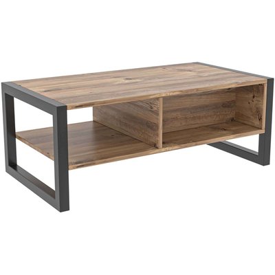 Table basse imitation bois et métal Atlantic HANAH HOME