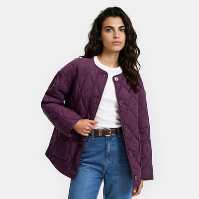 Veste doudoune courte matelassée boutonnée LA REDOUTE COLLECTIONS
