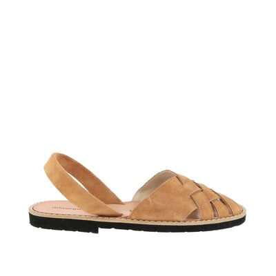 Sandales en cuir talon plat AVARCA COMPOSTELLE MINORQUINES