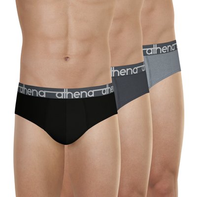 Slips, lot de 3,   en coton confort ATHENA