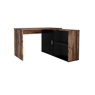 Bureau d'angle 1 porte et niches TERRE DE NUIT