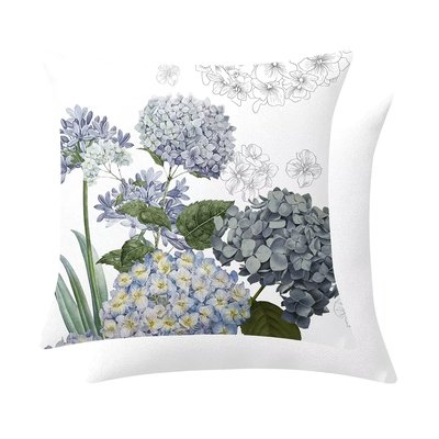 Housse de coussin métis lin & coton Jardin de bretagne GARNIER THIEBAUT