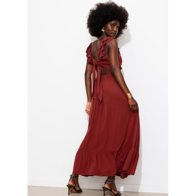 Robe longue à volants PROMOD