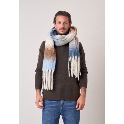 Écharpe homme rayée avec franges STENTO DEELUXE