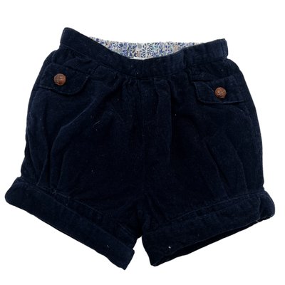 Short velours bleu marine La Redoute