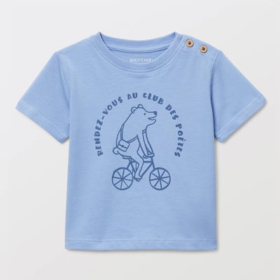 T-shirt manches courtes imprimé en coton BIO GOTS BOUT'CHOU
