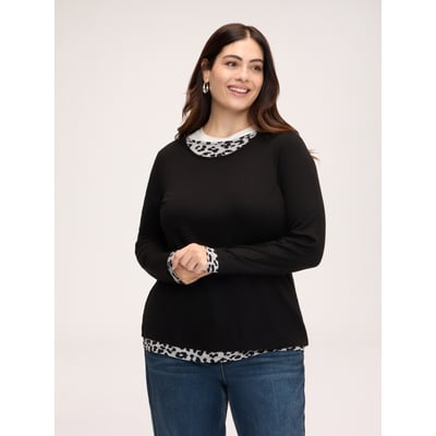 T-shirt à imprimé animalier FIORELLA RUBINO