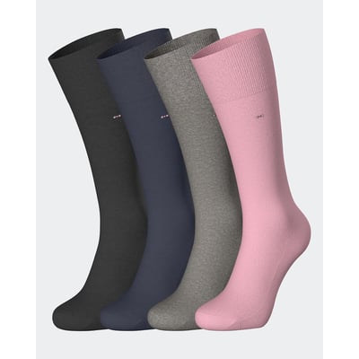 Lot de 4 paires de chaussettes hautes unies EDEN PARK