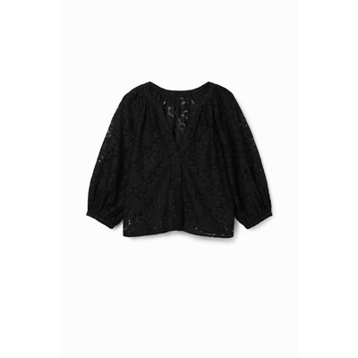 Desigual - Blouse dentelle fleurs DESIGUAL
