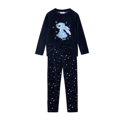 Pyjama Disney Lilo et Stitch en velours VERTBAUDET