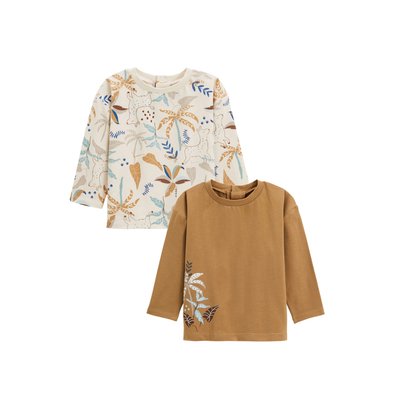 Lot de 2 t-shirts bébé manches longues Lamascotte PETIT BEGUIN