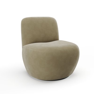Fauteuil pivotant en velours JENA SIA HOME