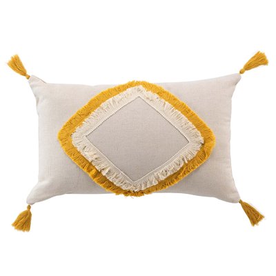 Coussin pompons fantaisie Malorie DOUCEUR D'INTÉRIEUR