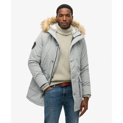 Parka  chaude boutonnée à capuche Everest SUPERDRY