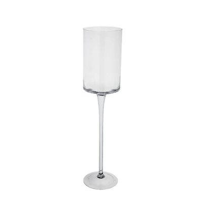 Vase à pied décoratif en verre H70 SIA DECO
