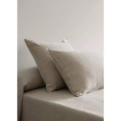 Taie d'oreiller lin lavé 45x110 cm MANGO HOME