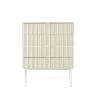 Commode 4 tiroirs en bois et métal L79cm - MOLLY DRAWER
