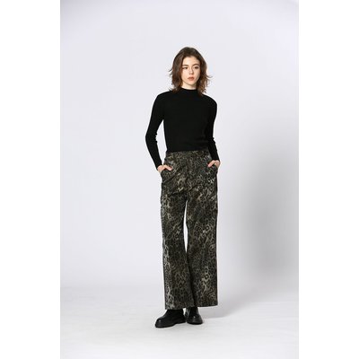 Pantaloni stampa leopardata SEE U SOON