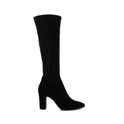 Bottes hauteur genou à talon carré - SIMPLE DUNE LONDON