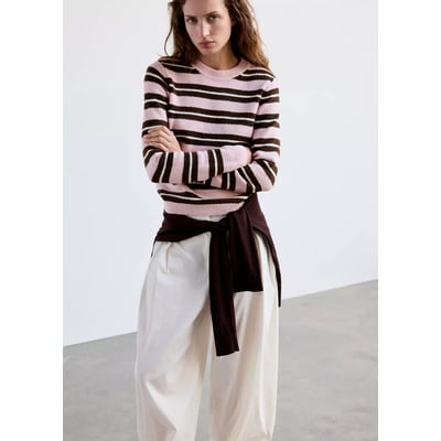 Pull en maille à col rond MANGO