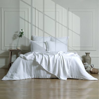 Parure + taies 65x65 lin lavé CAMILLE FEBRONIE