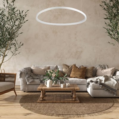 Suspension    lumière chaude  GEMINI IDEAL LUX