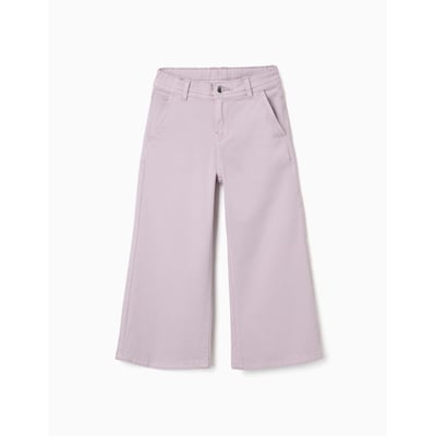 Pantalon à jambe large en sergé avec quatre poches ZIPPY