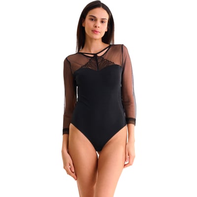 Body brésilien sans armatures manches trois-quarts ADVENTURE LISCA